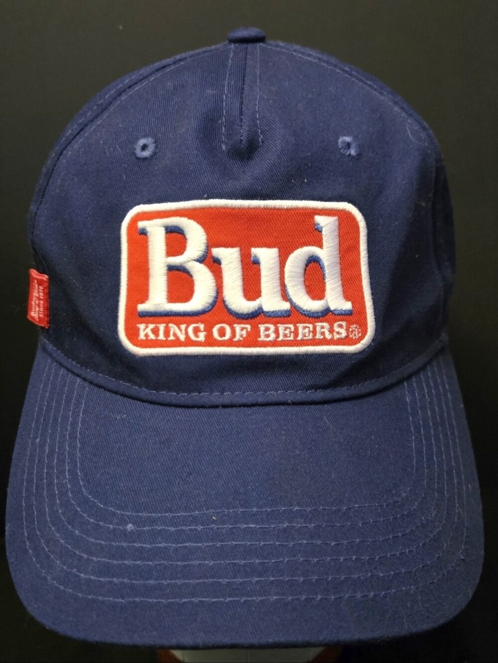 Classic Budweiser Beer Logo Navy Baseball Cap Hat